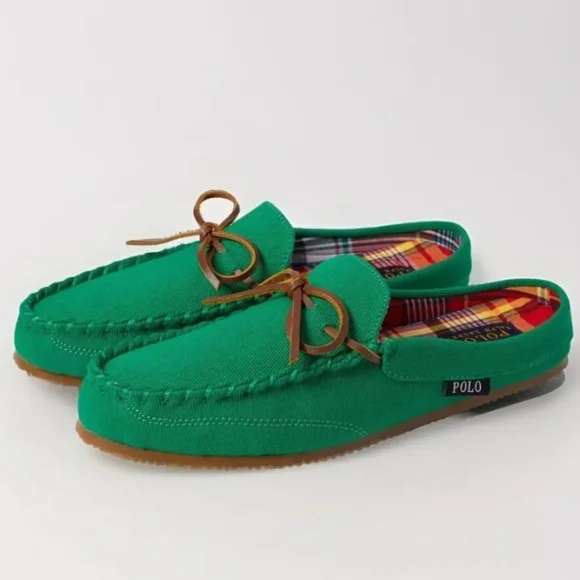 NWT Men's Polo by Ralph Lauren Maguire Moccasin Slipper - Picture 5 of 7